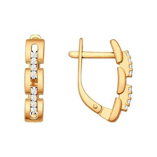 

Серьги из серебра с фианитом SOKOLOV 93020594, 93020594
