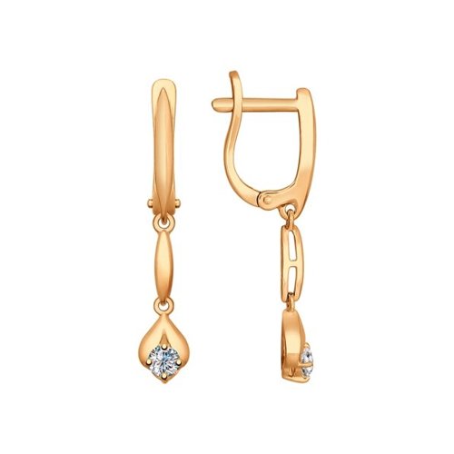 

Серьги из серебра с фианитом SOKOLOV 93020644, 93020644