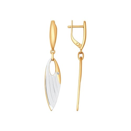 

Серьги из серебра с фианитом SOKOLOV 93020659, 93020659