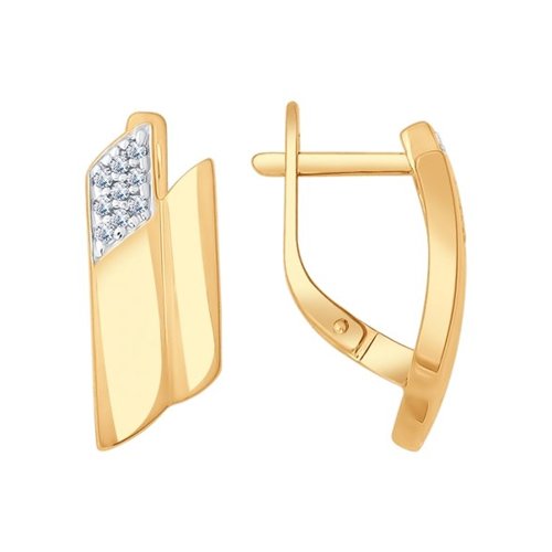 

Серьги из серебра с фианитом SOKOLOV 93020663, 93020663