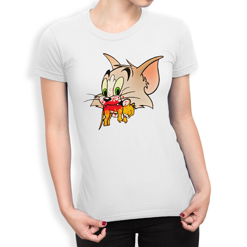 

Футболка женская Dream Shirts Том и Джерри 10003291 белая M, Том и Джерри 10003291