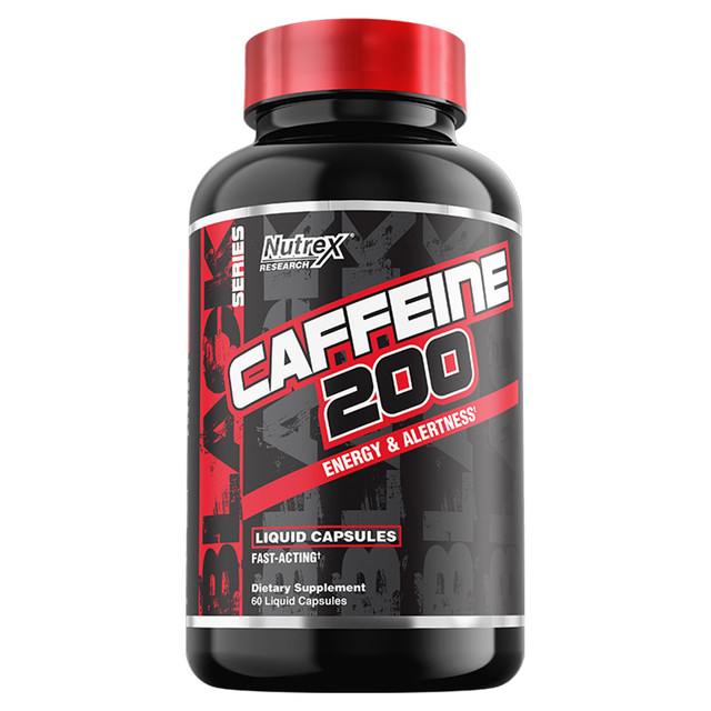 Спортивный энергетик Nutrex Caffein 200 ( капсулы массой 500 мг) 60 капс.