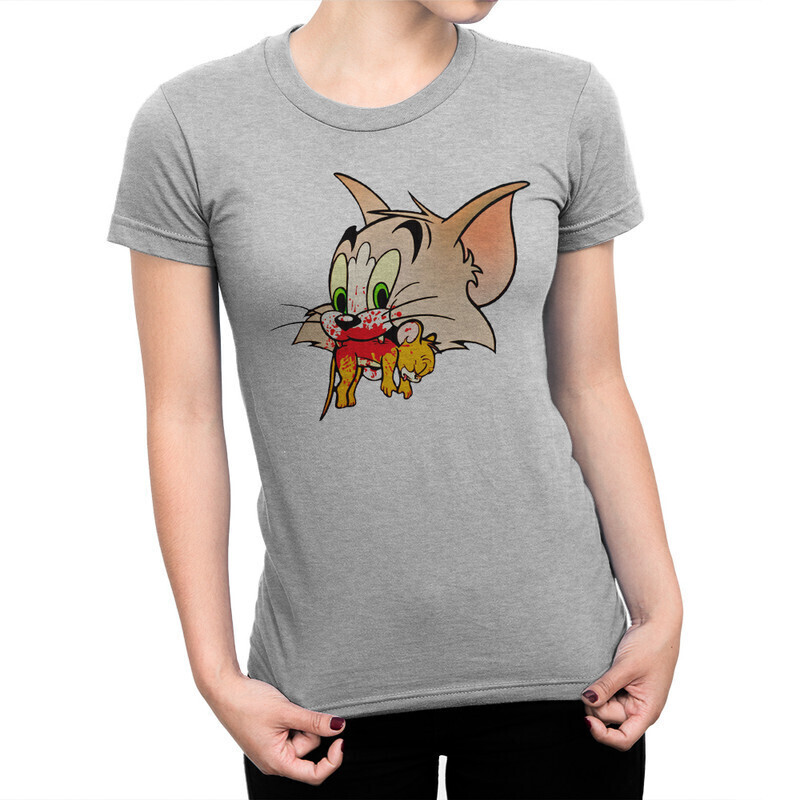 

Футболка женская Dream Shirts Том и Джерри 10003291 серая XS, Том и Джерри 10003291