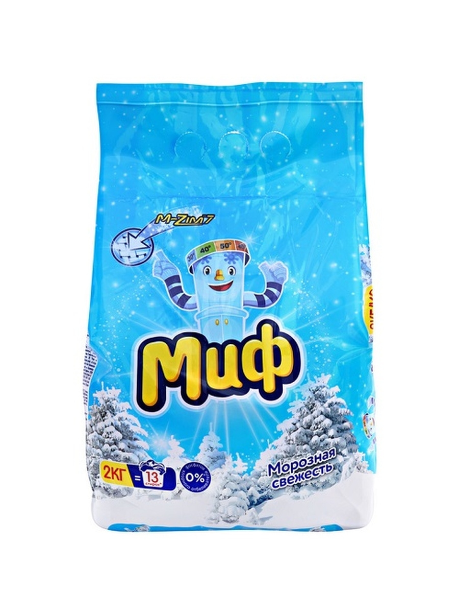

Стиральный порошок Миф Морозная Свежесть автомат, 2 кг