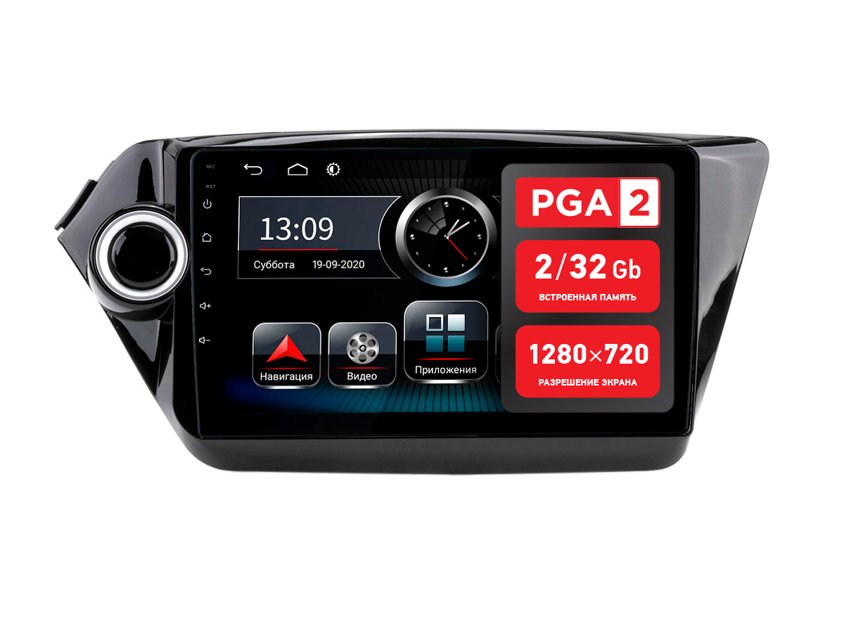 

Штатная магнитола Incar PGA 2 1801 для KIA Rio 11-17 BT/QLED/2.5D, KIA