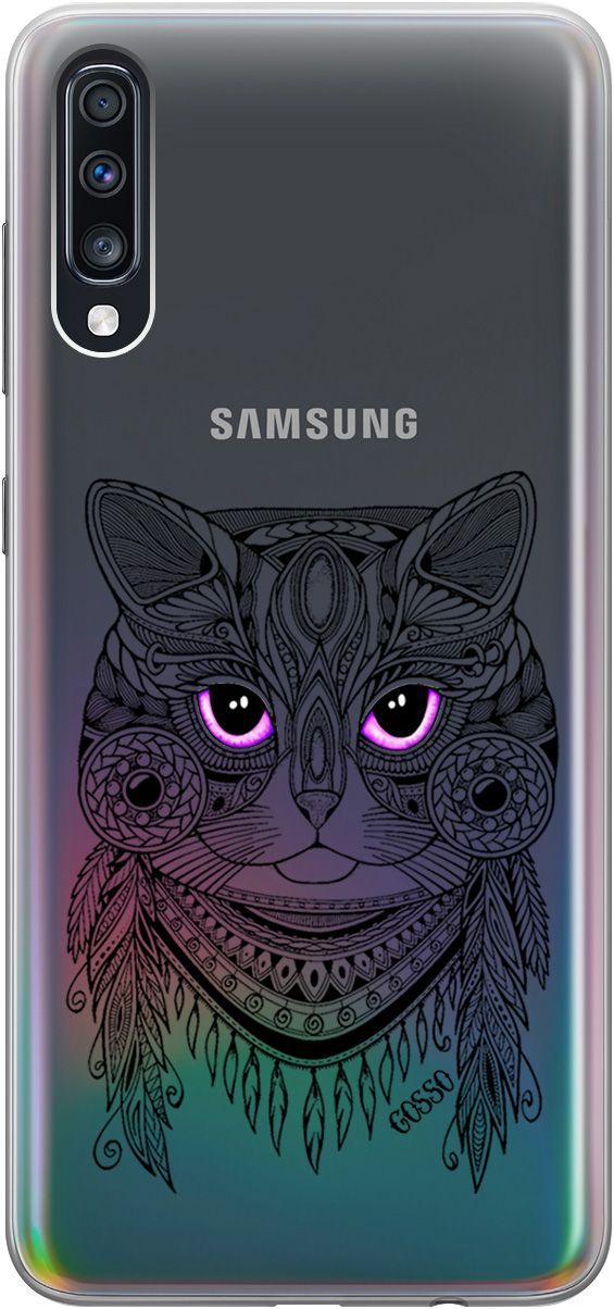 

Чехол на Samsung Galaxy A70/A70s с принтом "Grand Cat" прозрачный, 0