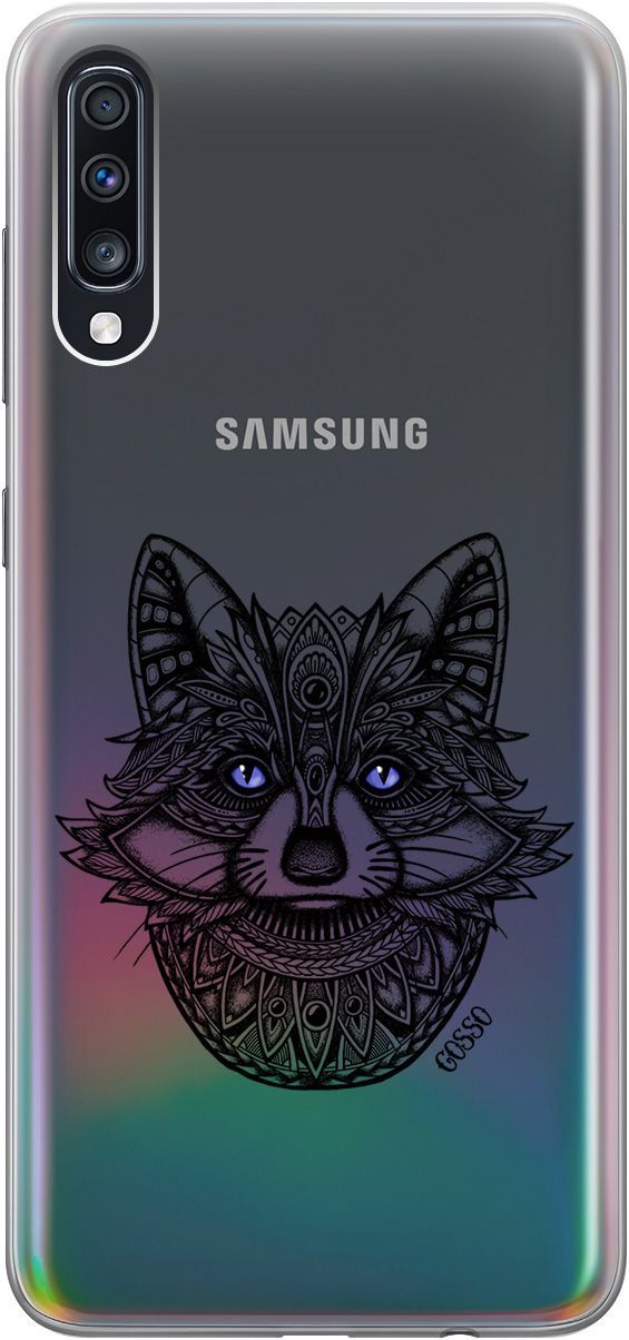 

Чехол на Samsung Galaxy A70/A70s "Grand Raccoon" прозрачный, 0
