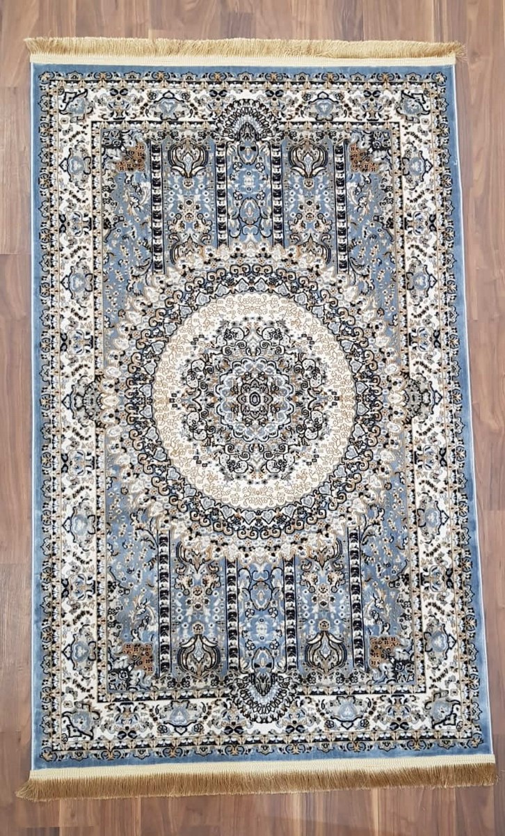 фото Ковер sofia rugs shiraz 8001 прямой голубой 150x300
