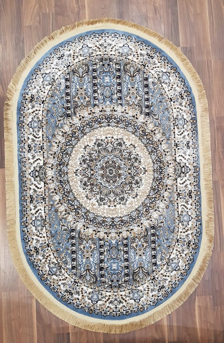 

Ковер Sofia Rugs SHIRAZ 8001 овал голубой 120x180