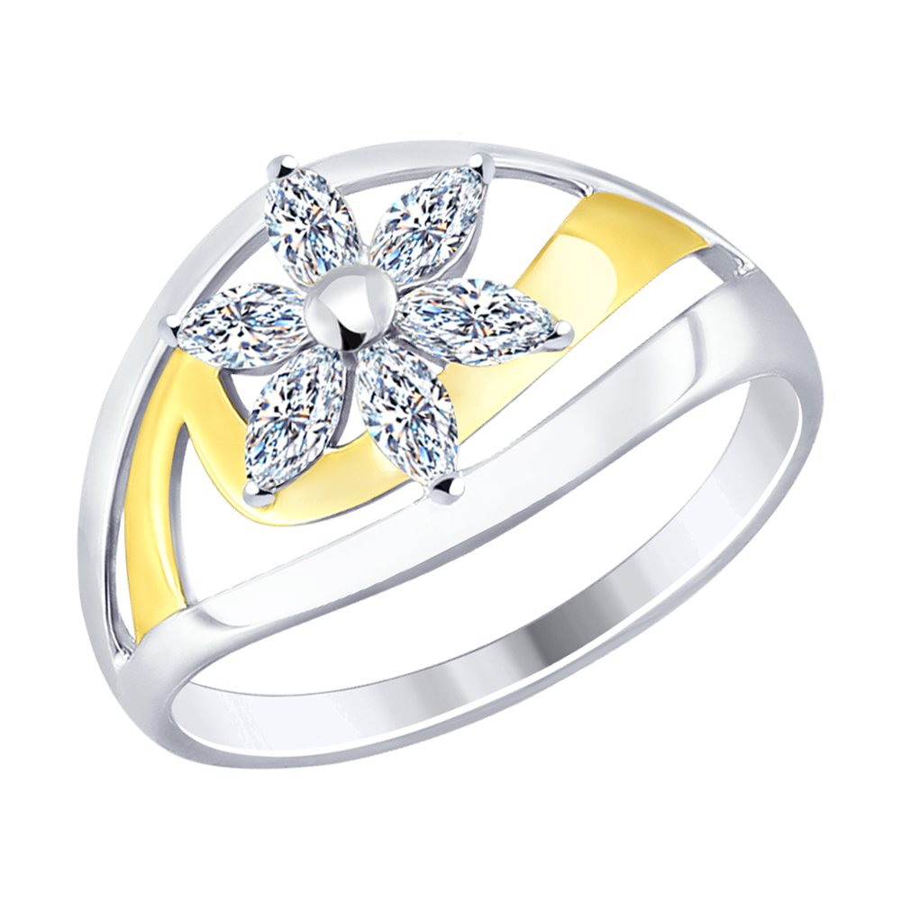 

Кольцо из серебра р. 21 SOKOLOV 94012472, фианит, 94012472