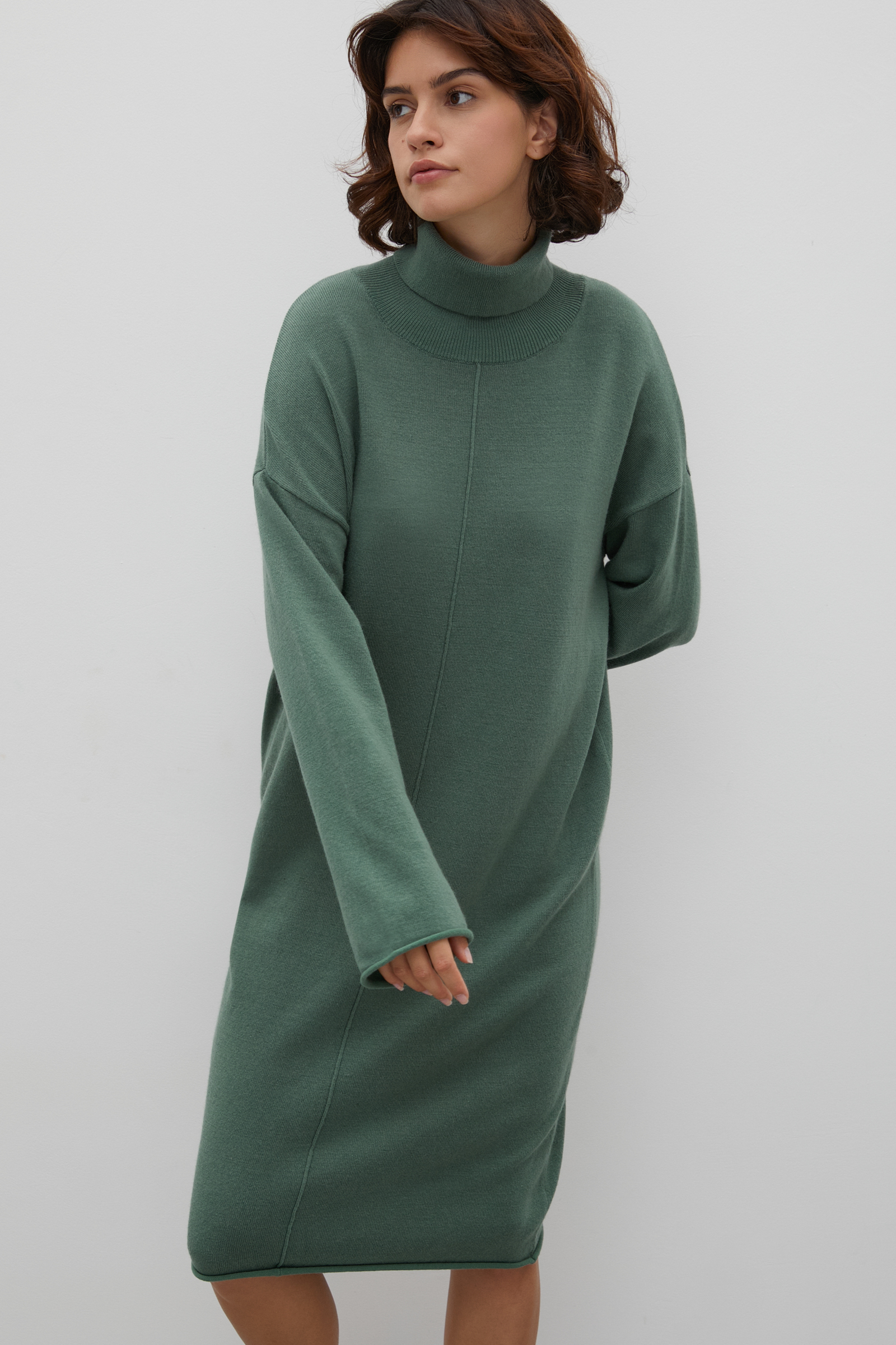 

Платье женское Finn Flare FAC11162 зеленое 2XL, FAC11162