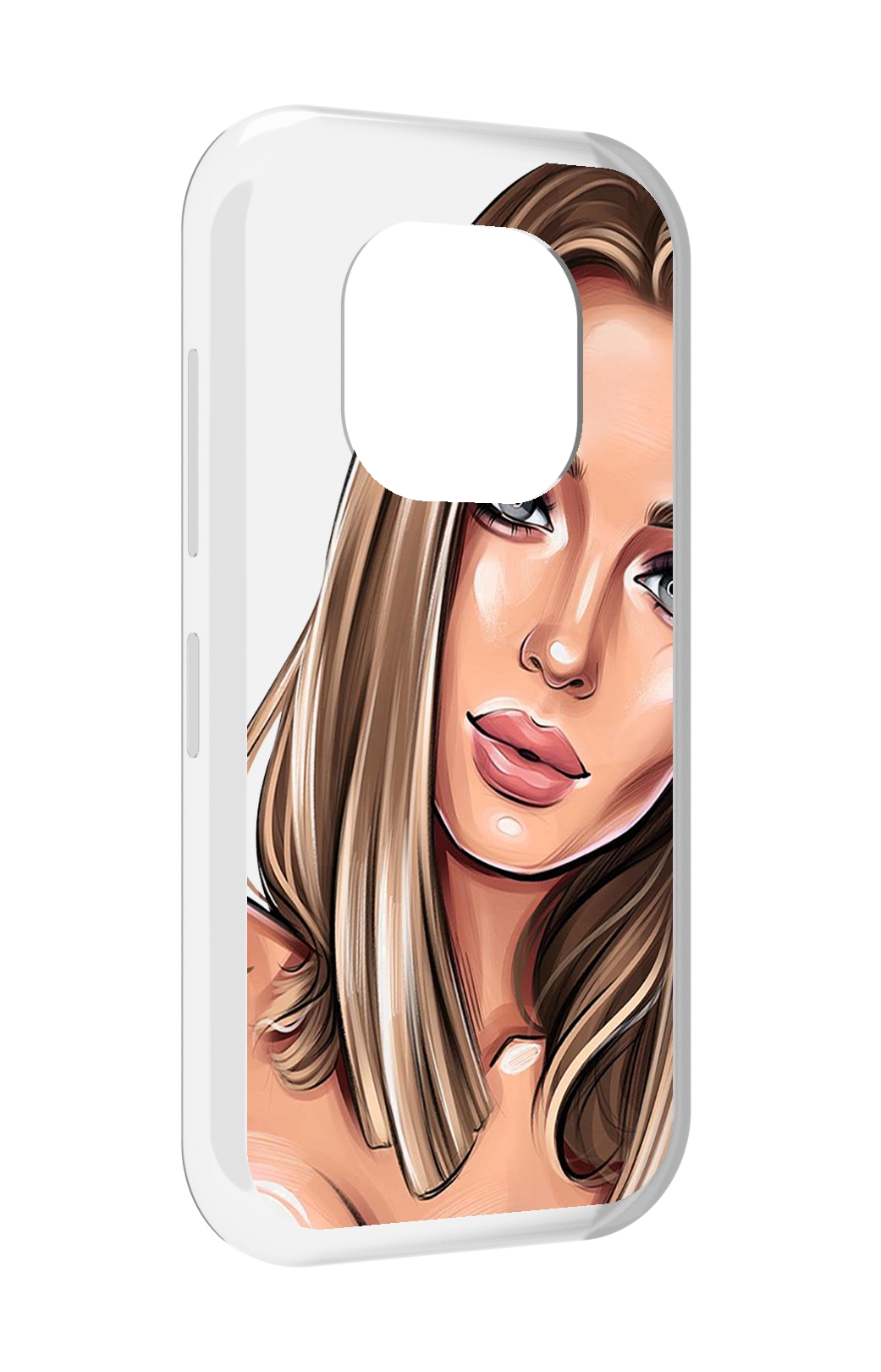 

Чехол MyPads девушка-с-каре женский для Doogee V20, Прозрачный, Tocco
