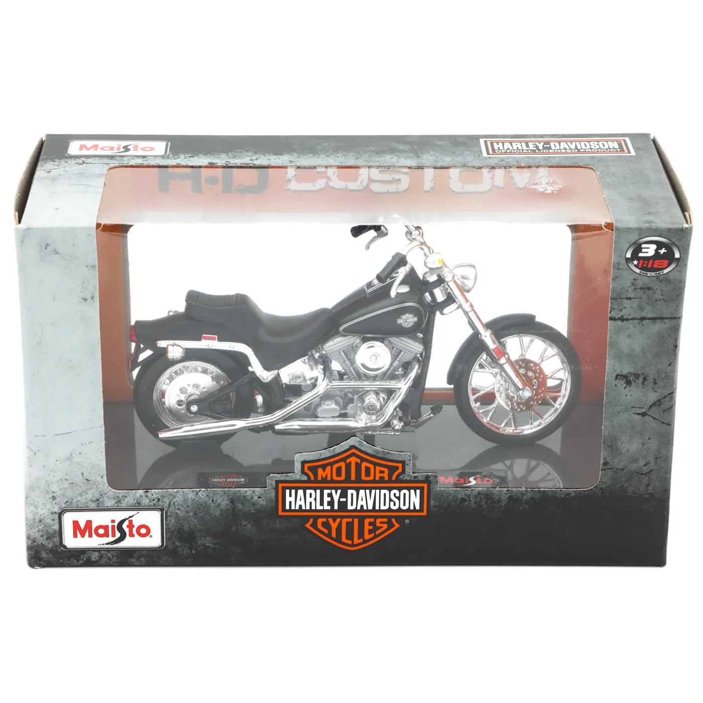 Мотоцикл Maisto коллекционный Harley Davidson 1984 FXST Softail 1:18 черный 39360 maisto 1 18 harley davidson 1977 fxs low rider simulation alloy motorcycle model toy car collecting car model boys toys