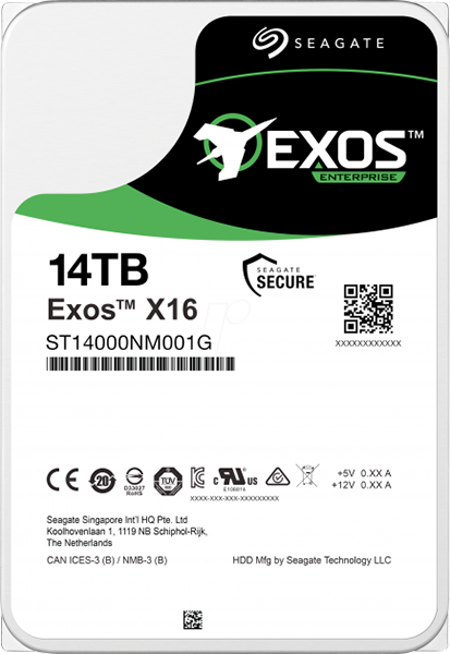 фото Внутренний hdd диск seagate exos x16 14tb (st14000nm001g)