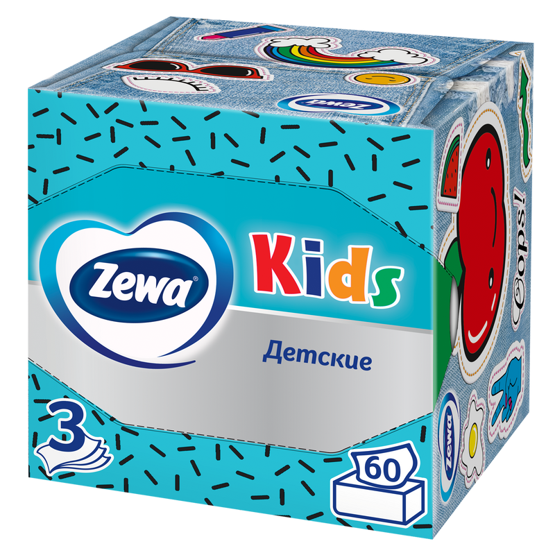 60 kid. Салфетки Zewa Kids, 60 шт.. Салфетки бумажные 3-сл Zewa/зева Kids/дет. 60 Шт.. Салфетки бумажные детские Zewa Kids, 3 слоя, 60 шт.. Салфетки Zewa Kids бумажные детские 3-слойные, 60листов.