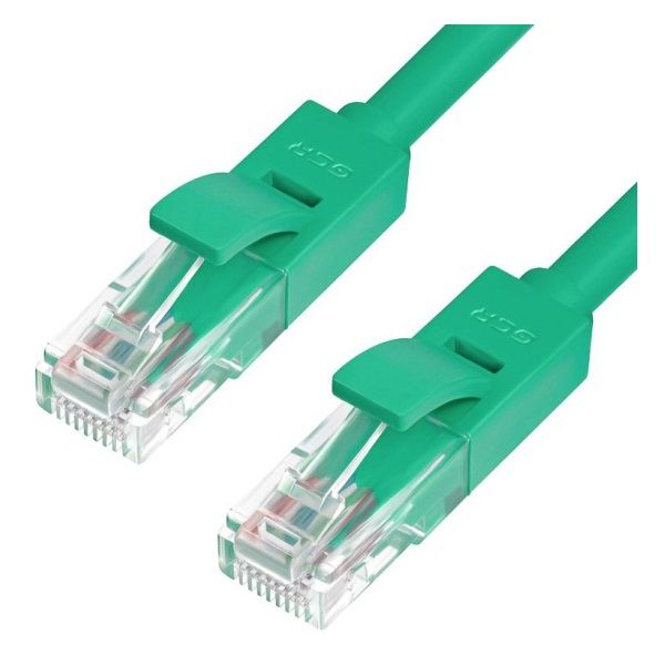 фото Кабель gcr rj45-rj45 5м utp кат.5e, green (gcr-lnc05-5.0m)