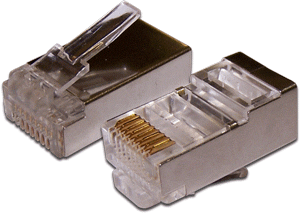 

Коннектор RJ-45 8P8C FTP Кат. 5e TWT, экранированный, универсальный, 100 шт. в упак. TWT-P, TWT-PL45/S-8P8C