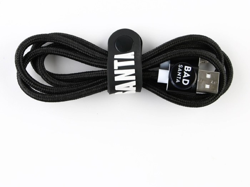 Набор держатель для провода+кабель micro USB «Новогодняя»,1А, 1м