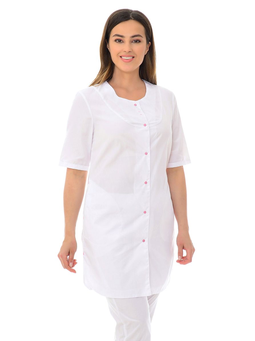 фото Халат медицинский женский medicalwear нина 017 белый 42 ru