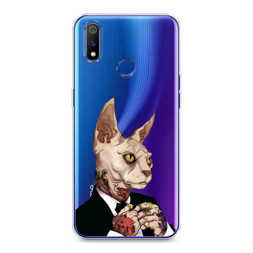 

Чехол Awog на Realme 3 Pro "Татуированный сфинкс", Разноцветный, 251250-7