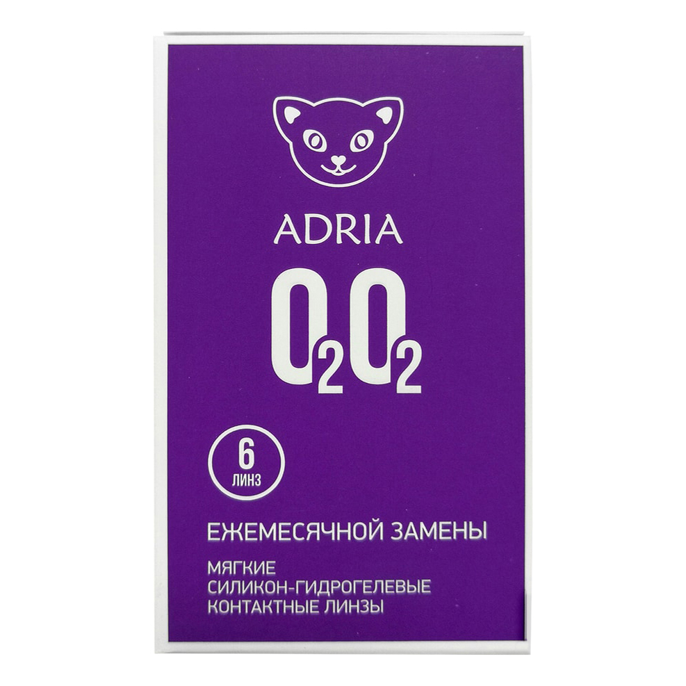 

Контактные линзы Adria O2O2 ежемесячные R 8,6 D -3,00 6 шт