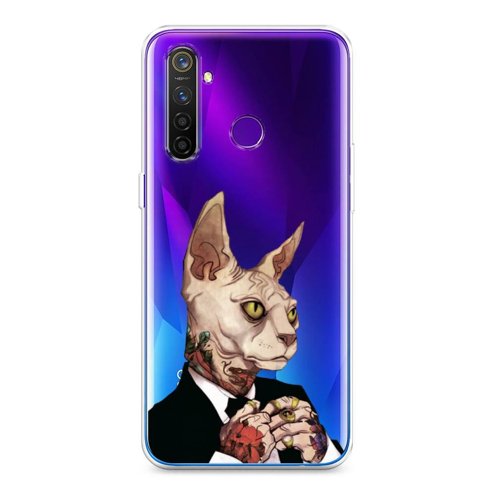 

Чехол Awog на Realme 5 Pro "Татуированный сфинкс", Разноцветный, 251650-7