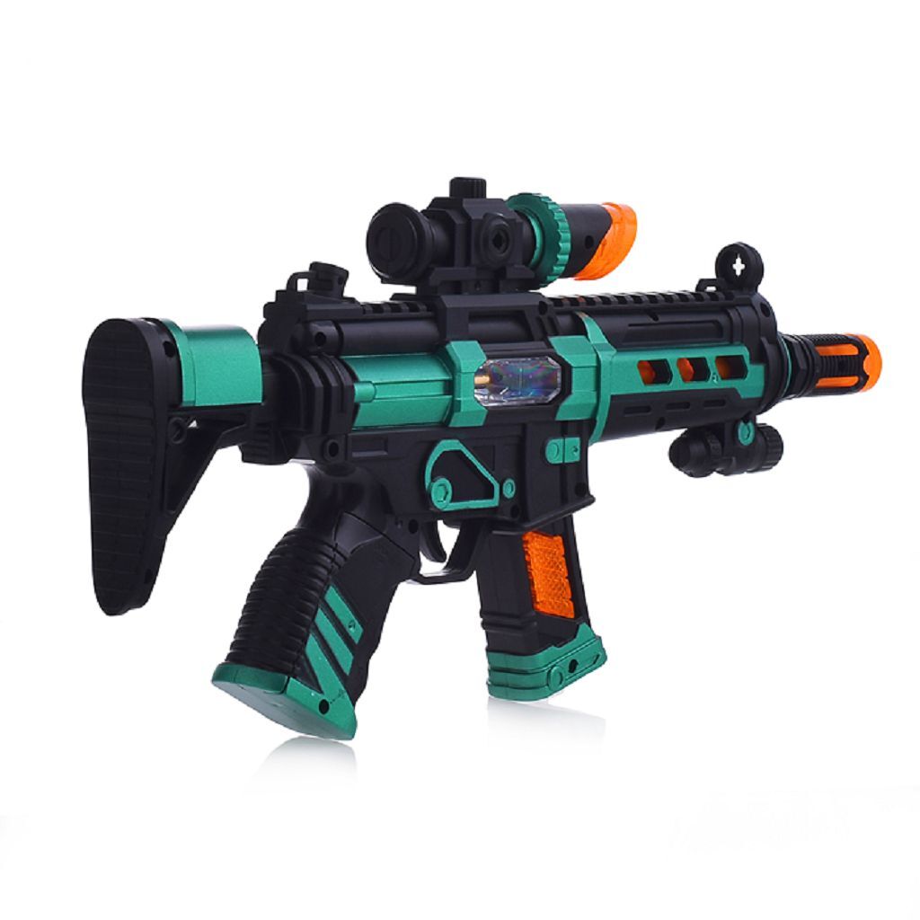 

Автомат игрушечный Fanrong на батарейках, 35x4x16см JQ883, Разноцветный
