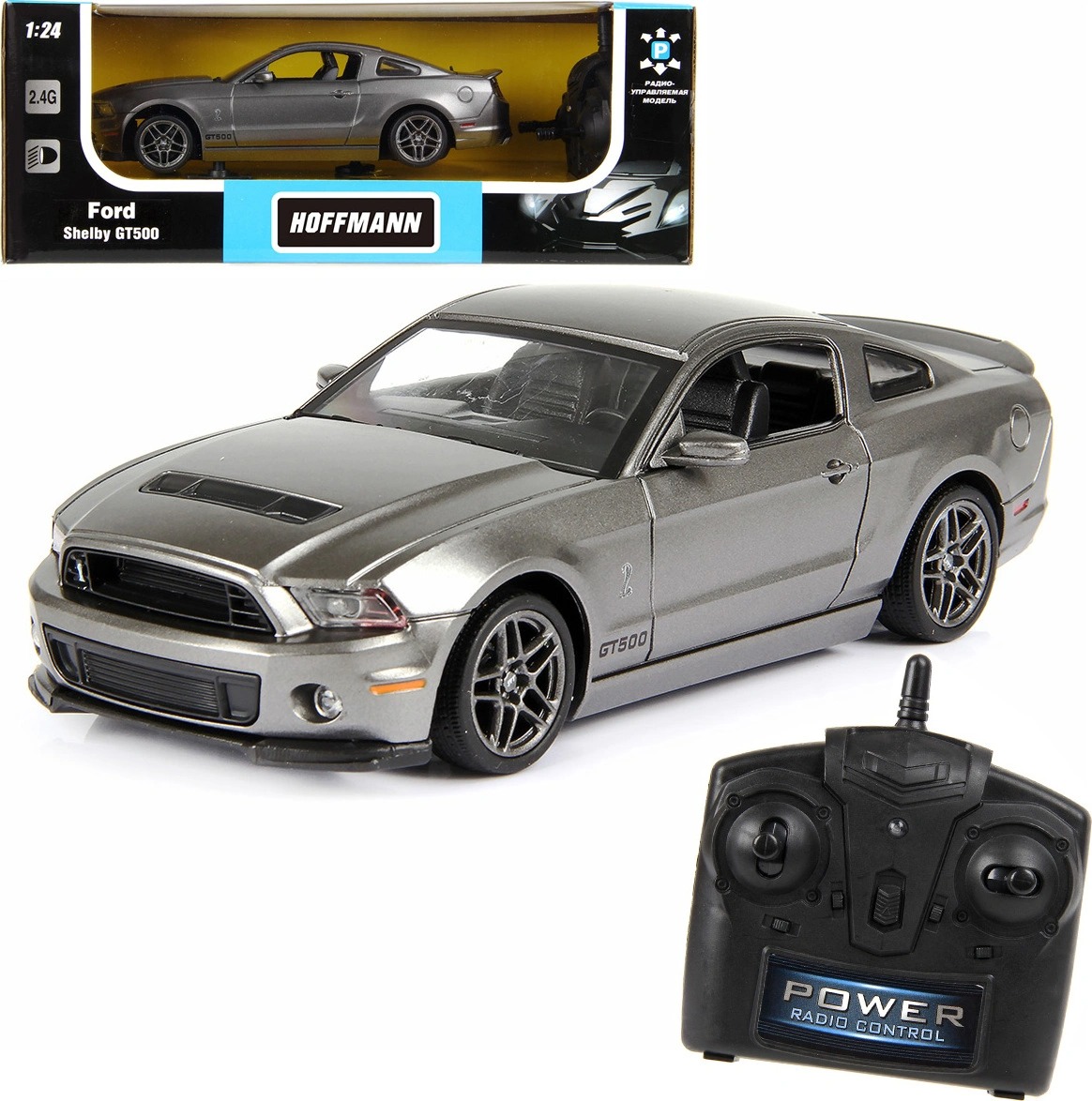 

Машина на радиоуправлении Ford Shelby GT500 цвет: серый