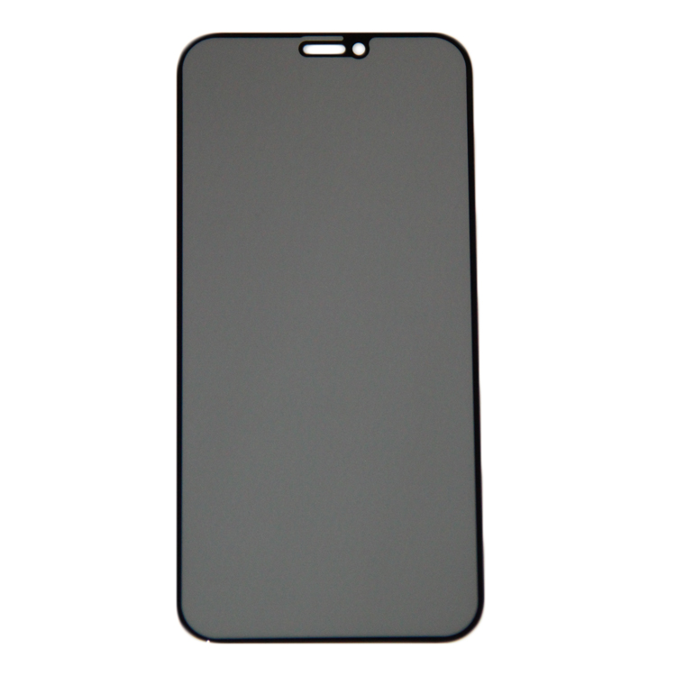 

Защитное стекло для iPhone 12 Mini (закаленное, полное покрытие, антишпион) <черный>