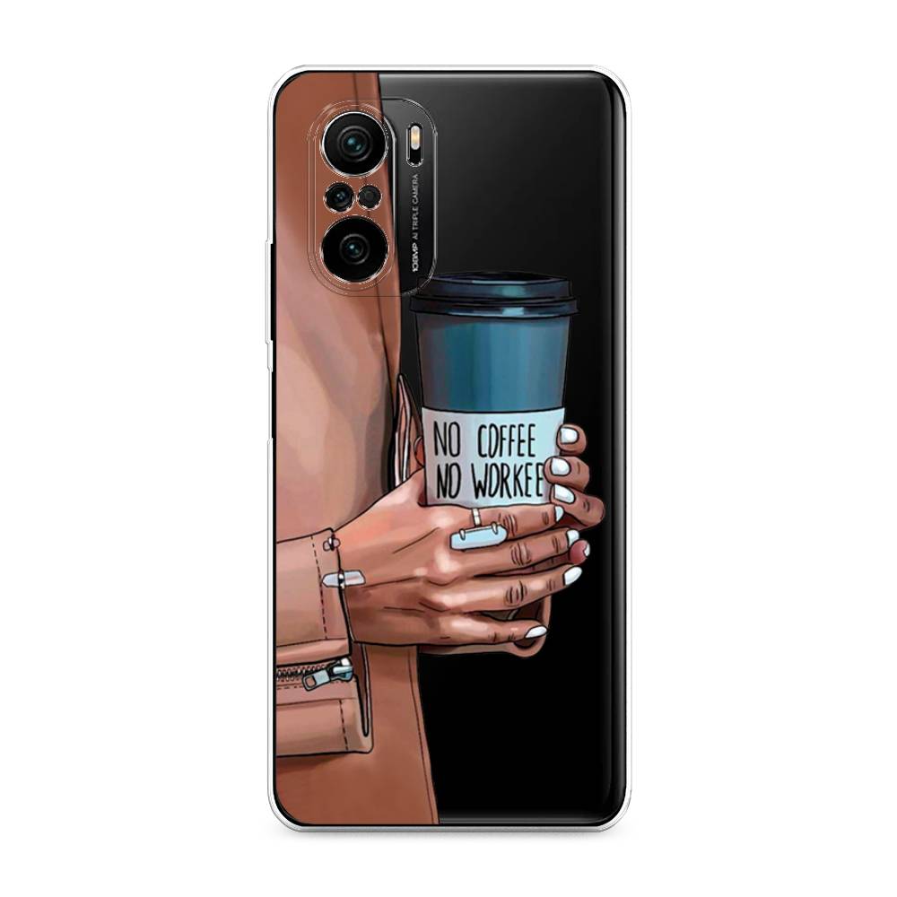 

Чехол Awog на Poco F3/Redmi K40/Mi 11i "No coffee", Разноцветный, 312650-7