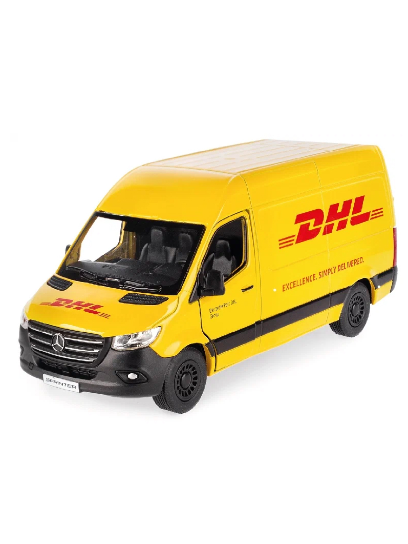 

Модель машины Kinsmart Mercedes-Benz Sprinter DHL инерция 1:48 KT5429W