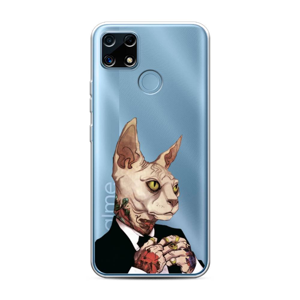 

Чехол Awog на Realme C25/C25s "Татуированный сфинкс", Разноцветный, 256950-7