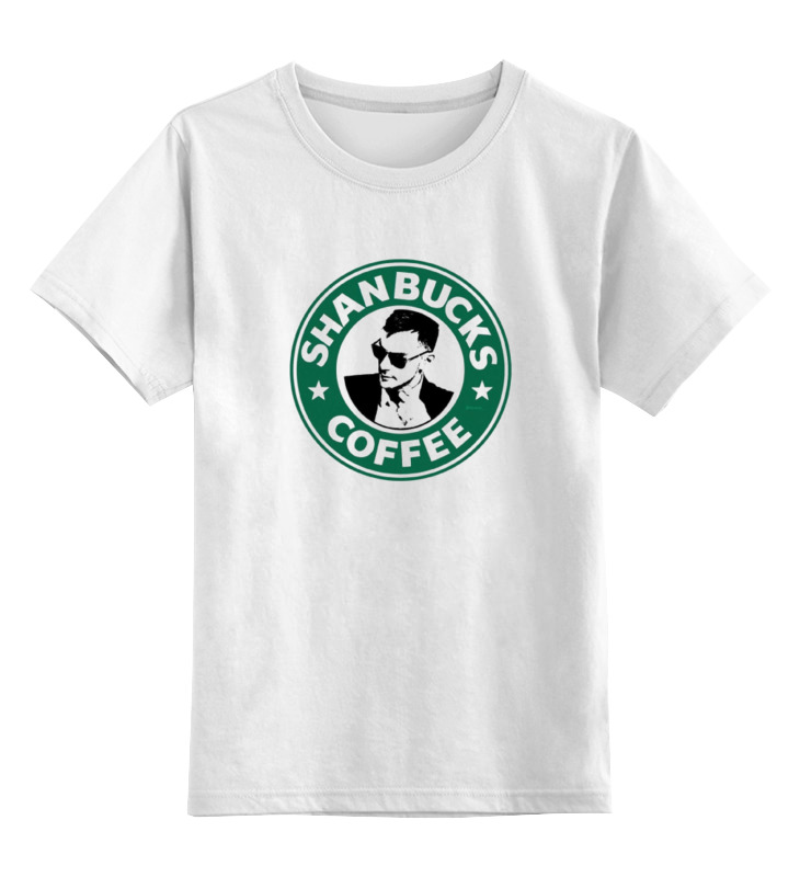 

Детская футболка классическая Printio Shanbucks coffee, р. 104, Белый, 0000000635127