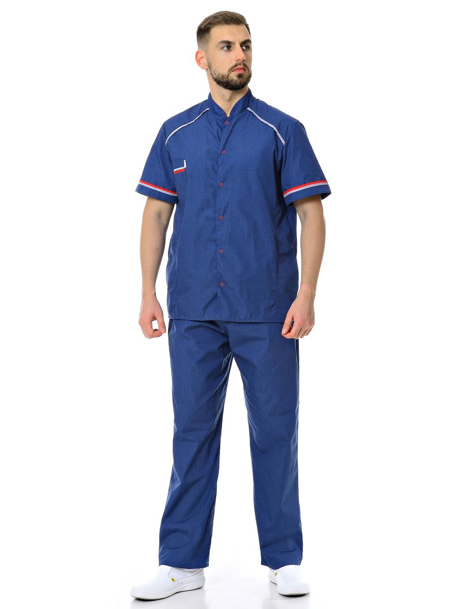 фото Костюм медицинский мужской medicalwear михаил 110 синий 42 ru