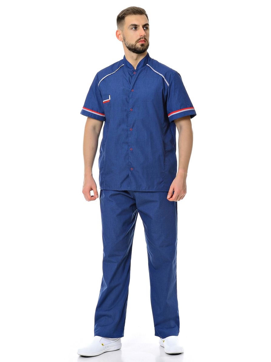 

Костюм медицинский мужской MedicalWear Михаил 110 синий 58 RU, Михаил 110