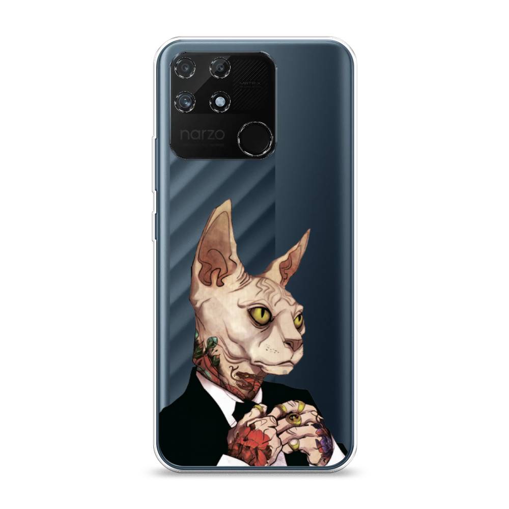 

Чехол Awog на Realme Narzo 50A "Татуированный сфинкс", Разноцветный, 258450-7