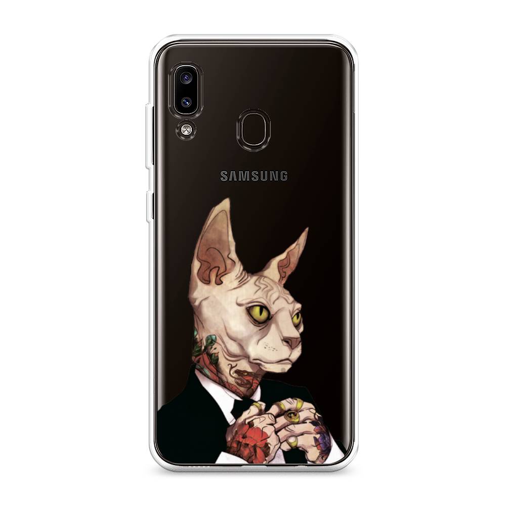

Чехол Awog на Samsung Galaxy A20/A30 "Татуированный сфинкс", Разноцветный, 27650-7