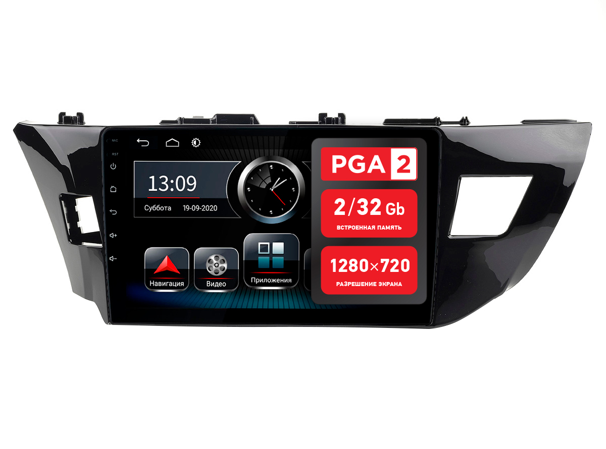 

Штатная магнитола Incar PGA 2 2221 для Toyota Corolla 13-15 BT/QLED/2.5D, Toyota