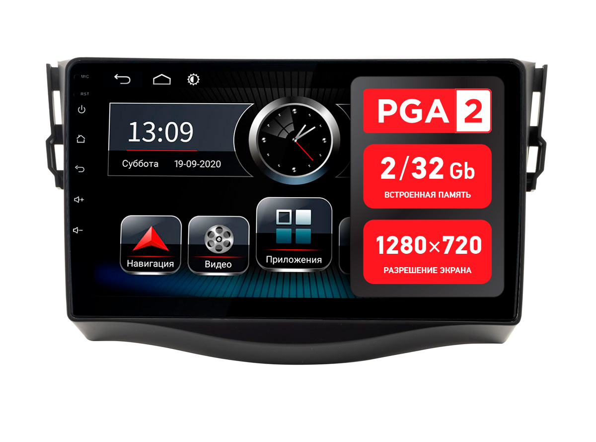 

Штатная магнитола Incar PGA 2 2223 для Toyota RAV4 06-12 BT/QLED/2.5D, Toyota