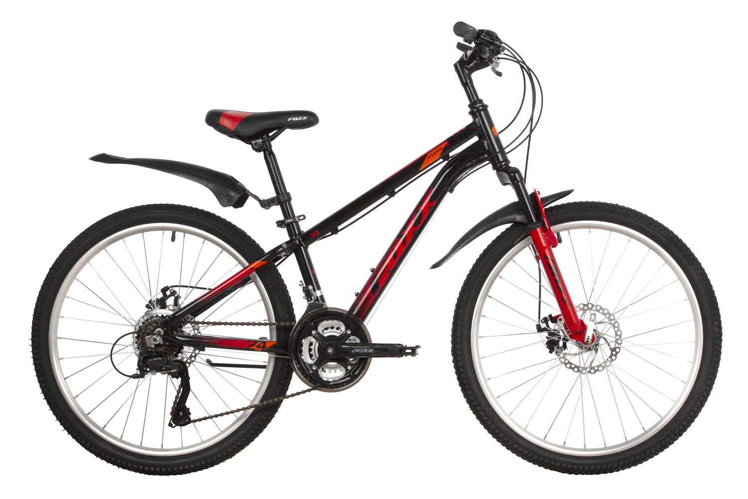 

Велосипед 24 Foxx ATLANTIC D (DISK) (18-ск.) (ALU рама) ЧЕРНЫЙ (рама 14) BK2, Atlantic D