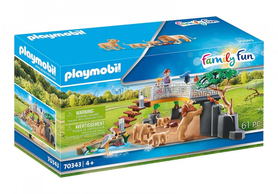 

Конструктор Playmobil Открытый вольер со львом 70343, PM70343