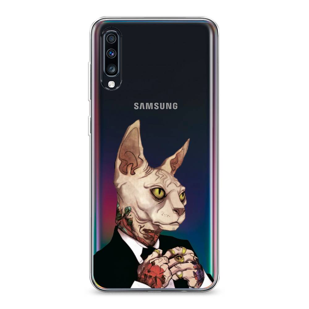 

Чехол Awog на Samsung Galaxy A70 "Татуированный сфинкс", Разноцветный, 28150-7