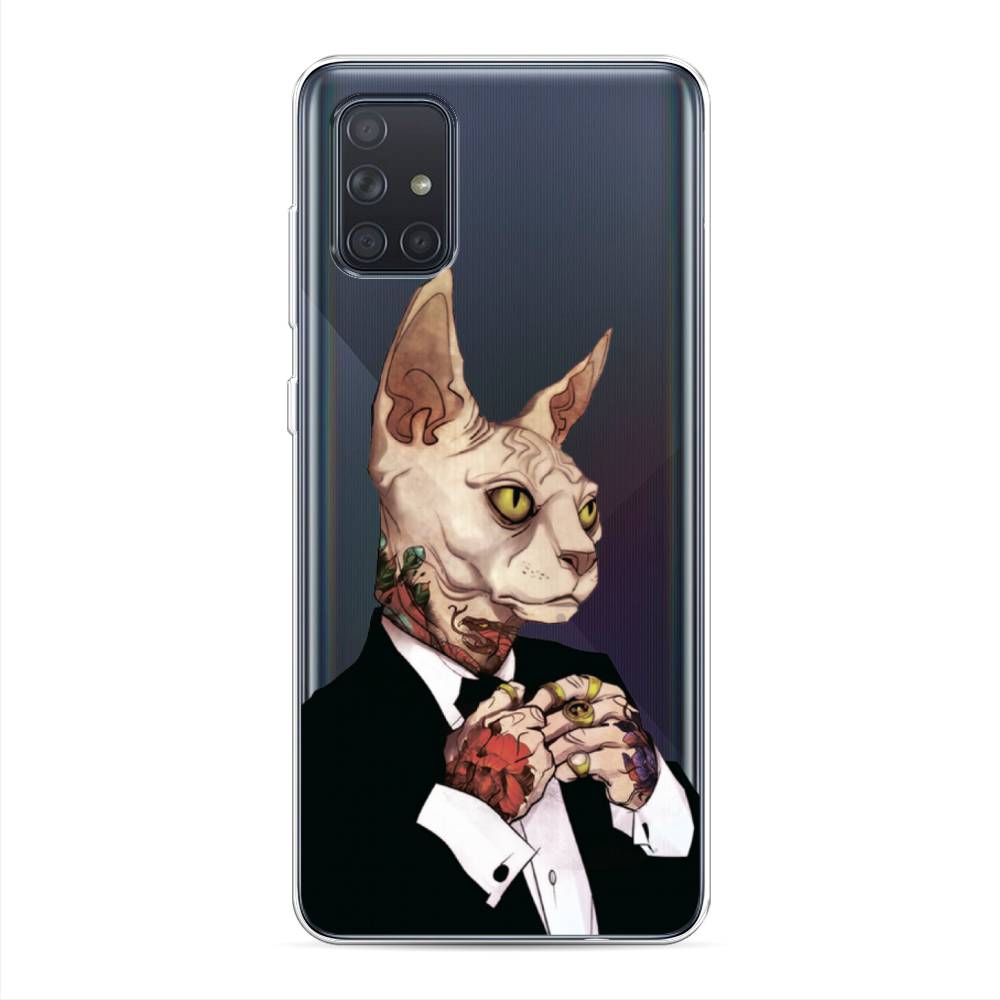 

Чехол Awog на Samsung Galaxy A71 4G "Татуированный сфинкс", Разноцветный, 29050-7