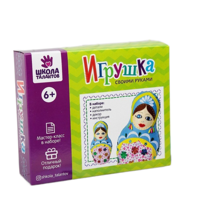 

Набор для создания игрушки из фетра «Матрёшка», игла, инструкция