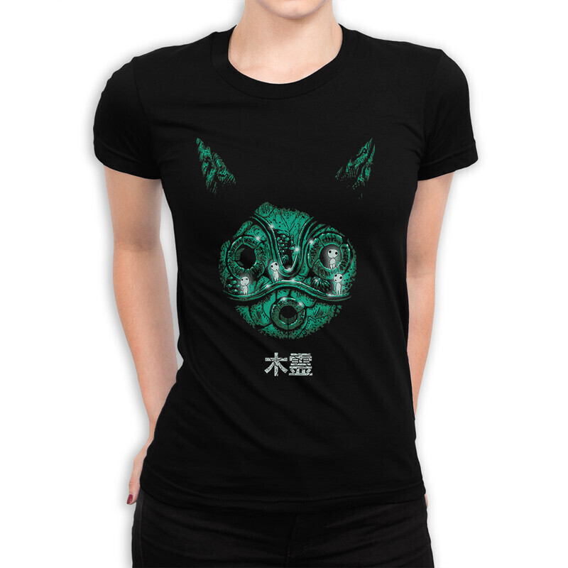 

Футболка женская Dream Shirts аниме Принцесса Мононоке 10003391 черная M, аниме Принцесса Мононоке 10003391
