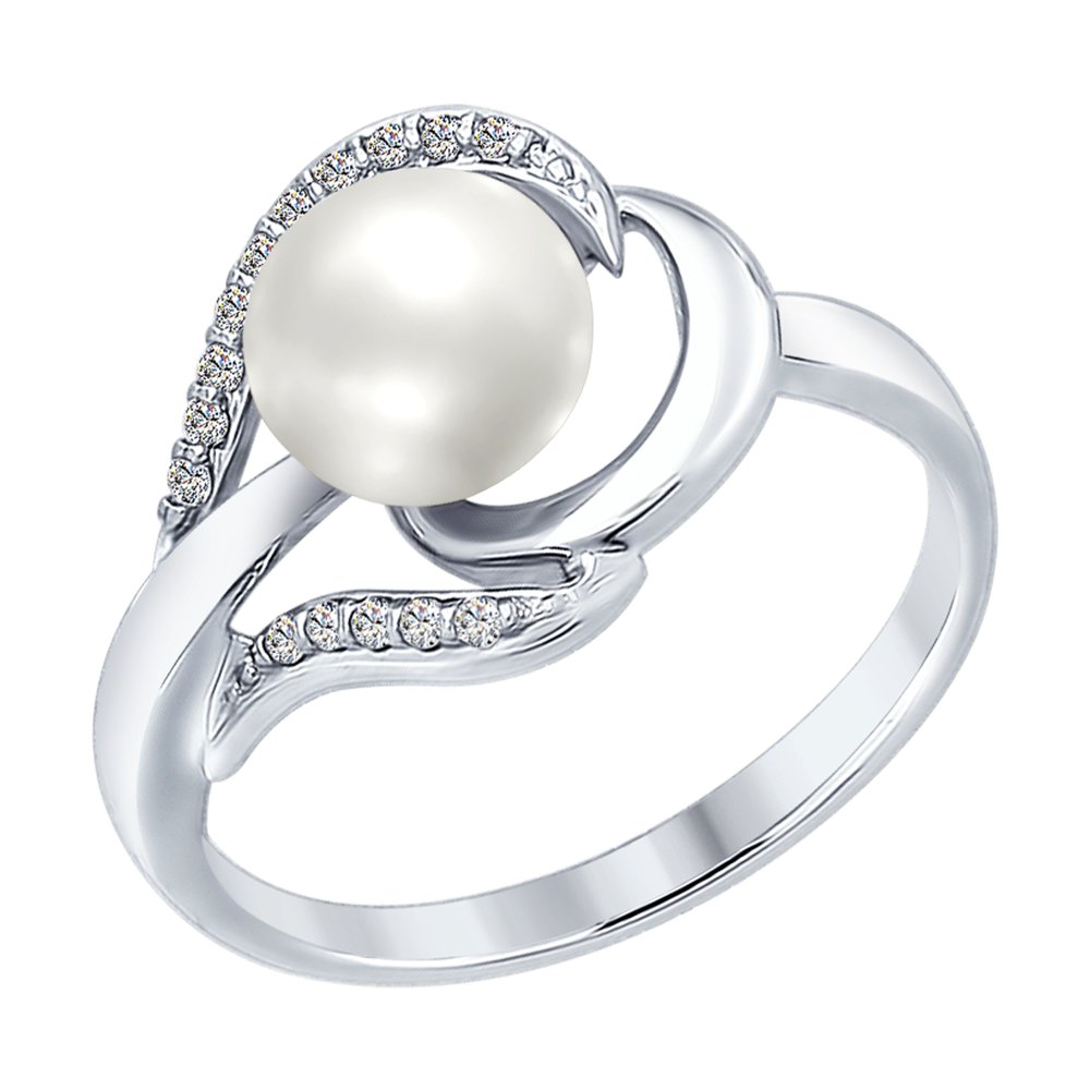 

Кольцо из серебра с жемчугом р. 17 SOKOLOV 94012557, 94012557