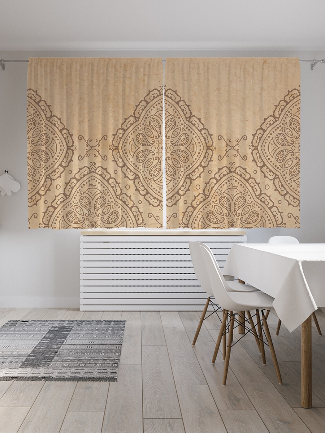 

Шторы с фотопечатью JoyArty "Кружевной край" из сатена, 290х180 см, Кружевной край