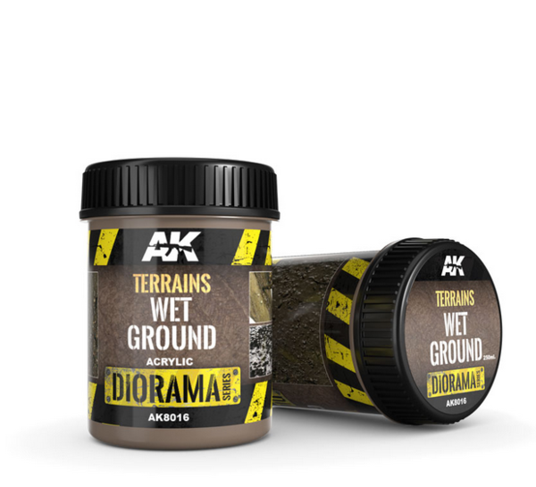 

AK Interactive Terrains Wet Ground 250ml (мокрая почва или натуральная грязь)