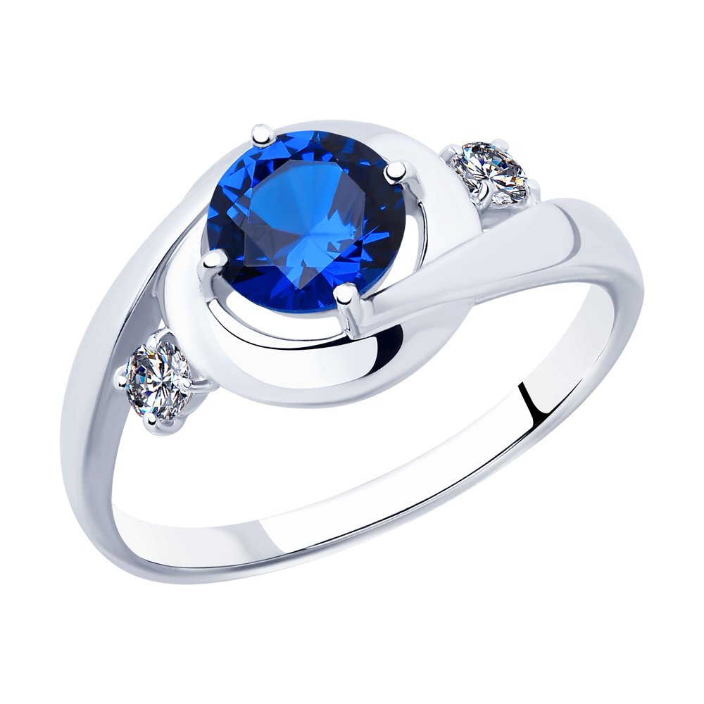 

Кольцо из серебра с фианитом р.  SOKOLOV 94012873, 94012873