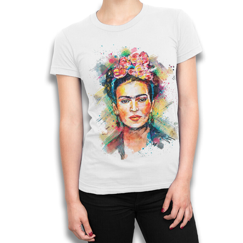 

Футболка женская Dream Shirts Фрида Кало 10003451 белая S, Фрида Кало 10003451